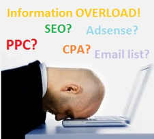 Information overloard in internet marketing